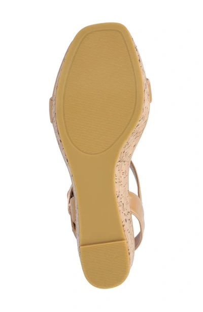 Journee Collection Matildaa Tru Comfort T-strap Platform Wedge Sandal In Tan