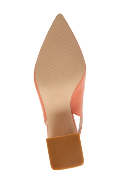Shop Nordstrom Polina Pointed Toe Slingback Pump In Coral