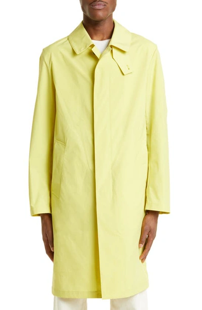 Shop Mackintosh Newington Water Repellent Coat In Yellow