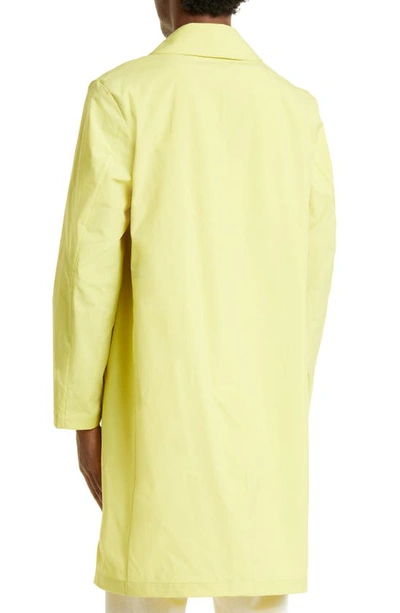 Shop Mackintosh Newington Water Repellent Coat In Yellow