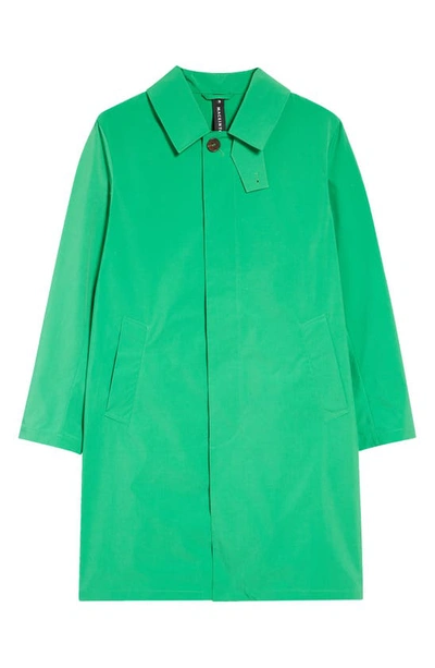 Mackintosh Single-breasted Midi Coat In Green