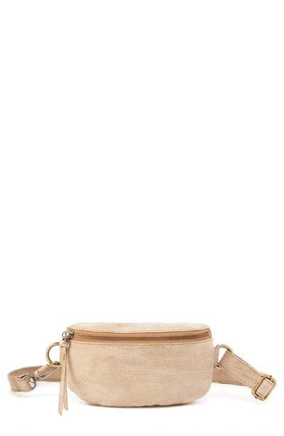 Shop Hobo Fern Leather Belt Bag In Gold Leaf