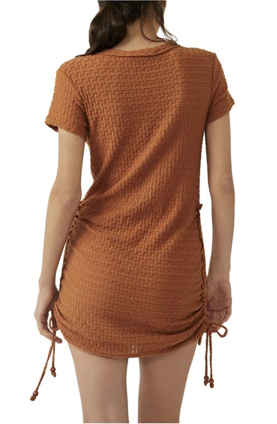 Shop Free People Free-est Tate Side Tie Minidress In Pretty Penny