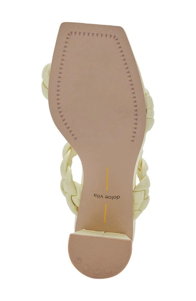 Shop Dolce Vita Paily Braided Sandal In Lemon Cream Stella