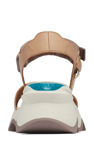 Shop Sorel Kinetic™ Y-strap Sandal In Honest Beige/ Chalk
