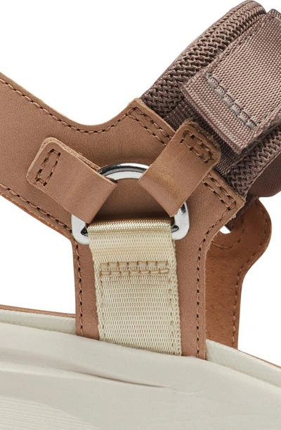 Shop Sorel Kinetic™ Y-strap Sandal In Honest Beige/ Chalk