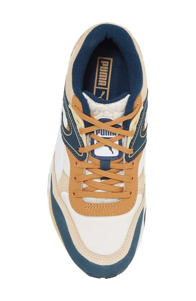 Shop Puma R698 Sneaker In Pristine/ Marine Blue