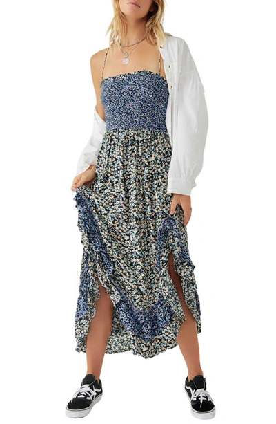 Shop Free People One I Love Maxi Dress In Denim Combo