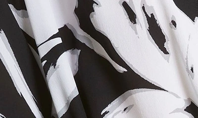 Shop Michael Kors Brushstroke Print Boyfriend Silk Crêpe De Chine Shirt In 111 Bold Brushstroke Optic