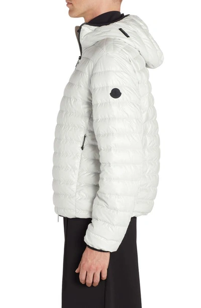 Shop Moncler Lauzet Recycled Micro Ripstop Down Jacket In Ice