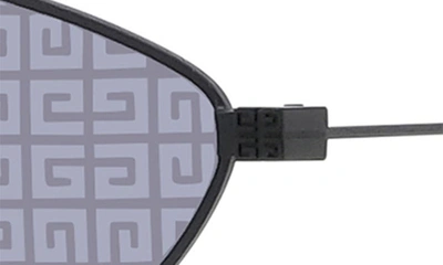 Shop Givenchy Gv Speed 57mm Geometric Sunglasses In Matte Black / Smoke Mirror