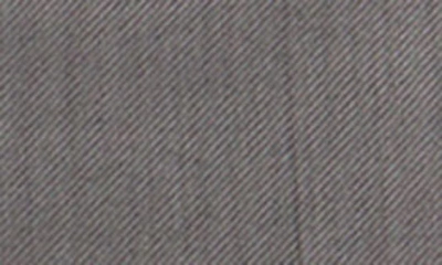 Canali Wool Flat Front Trousers In Grey