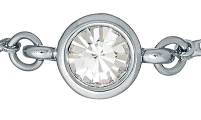 Shop Ted Baker Sarsa Crystal Slider Bracelet In Silver Tone Clear Crystal