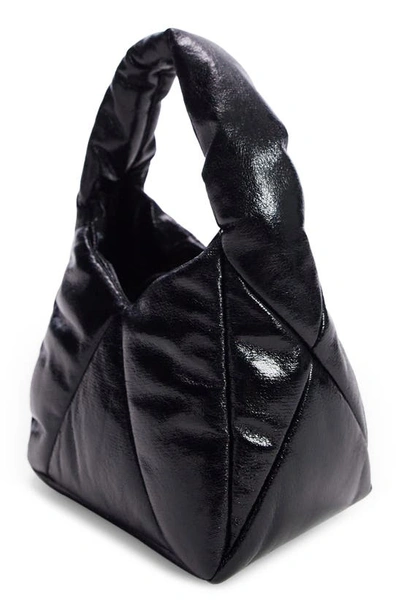 Shop Topshop Gabby Quilted Puffer Shoulder Bag In Black