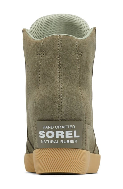 Shop Sorel Out N About Wedge Ii Shoe In Stone Green/ Sea Salt
