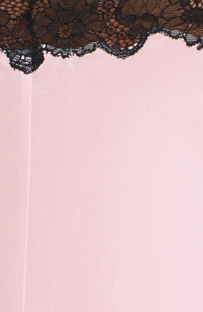 Natori Enchant Lace-trim Chemise In Pink/black