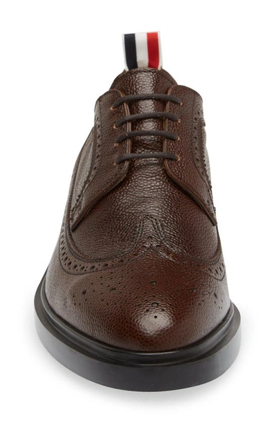Thom Browne Brown Classic Longwing Brogues In Brown