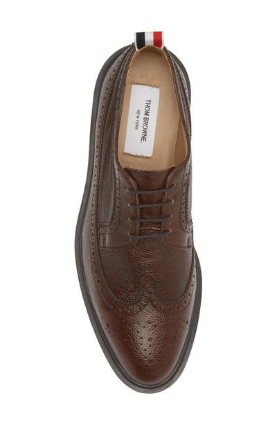 Thom Browne Brown Classic Longwing Brogues In Brown