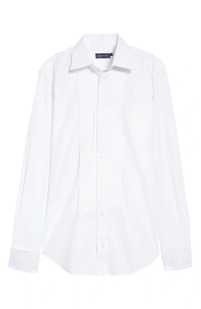 Shop Thom Sweeney Duke Of York Pleated Bib Tuxedo Shirt In White