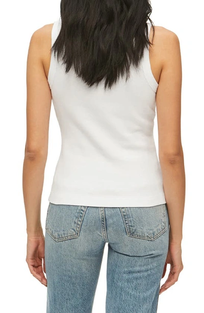 Shop Michael Stars Paloma Cotton Tank Top In White