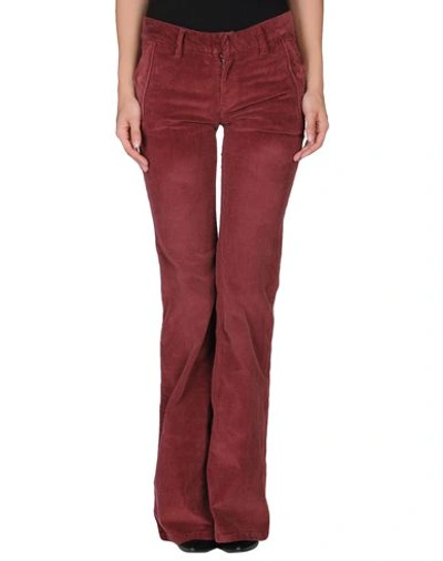 Diesel Casual Pants In Maroon