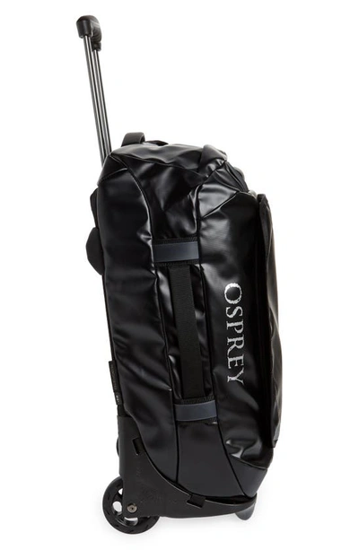 Shop Osprey Transporter 22-inch Wheeled Duffle Bag In Black