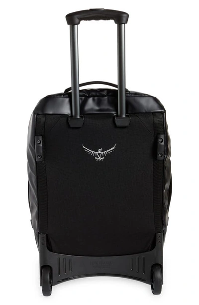 Shop Osprey Transporter 22-inch Wheeled Duffle Bag In Black