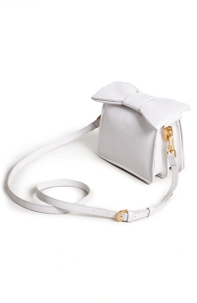 Shop Ted Baker Mini Niasina Knot Bow Crossbody Bag In White