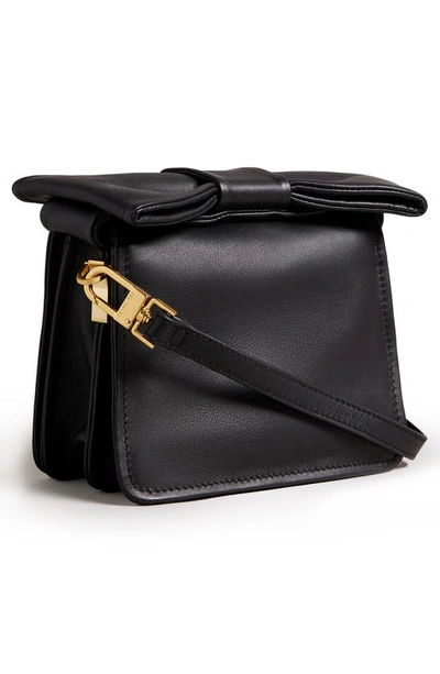 Shop Ted Baker Mini Niasina Knot Bow Crossbody Bag In Black