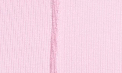 Shop Sami Miro Vintage Long Sleeve Asymmetric Rib Minidress In Pink