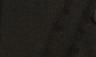 Shop Sami Miro Vintage Asymmetric Long Sleeve Rib Top In Black
