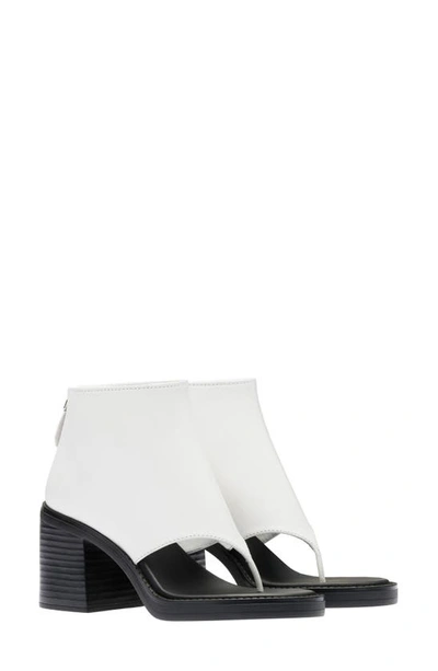 Shop Miu Miu Show Sandal Bootie In Bianco