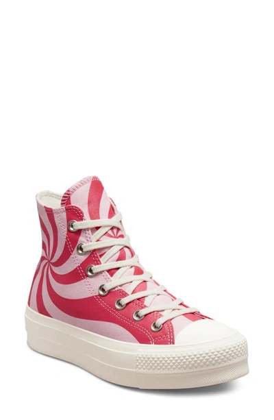 Converse Chuck Taylor® All Star® Lift Hi Sneaker Pink/ Carmine | ModeSens