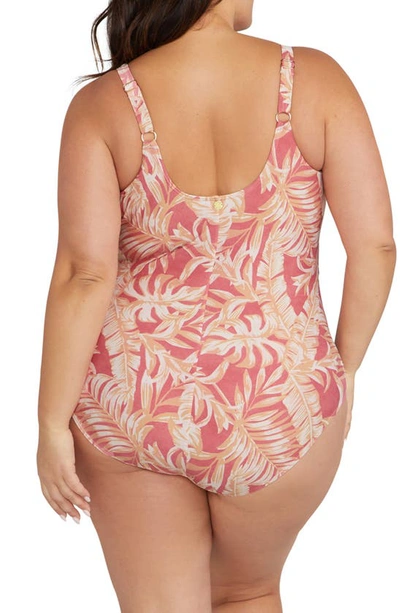 Shop Artesands Delacroix One-piece Swimsuit In Coral
