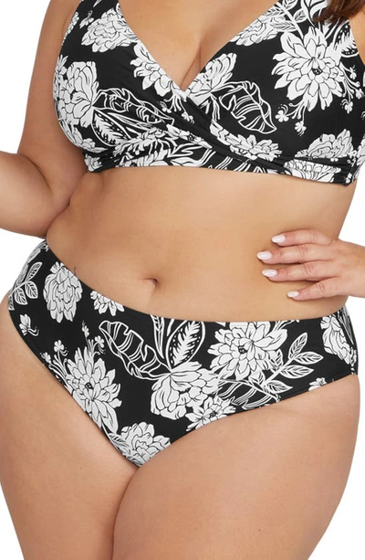 Shop Artesands Monet Curve Fit Bikini Bottoms In Black