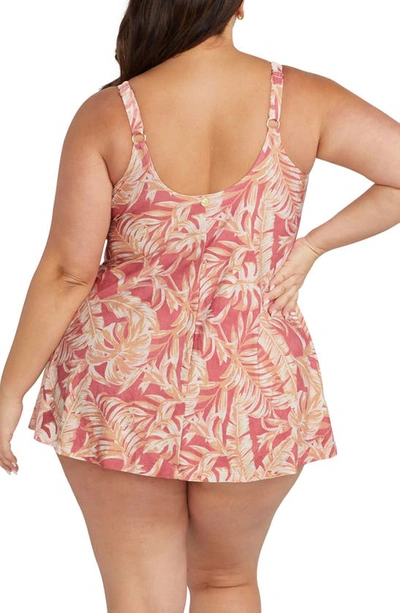 Artesands Plus Size Delacroix Swimdress In Coral