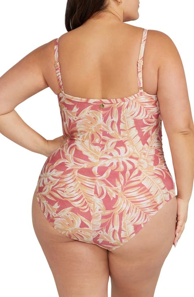 Shop Artesands Degas One-piece Swimsuit In Coral