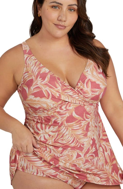 Artesands Plus Size Delacroix Swimdress In Coral