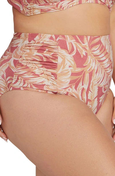 Shop Artesands Botticelli High Waist Bikini Bottoms In Coral