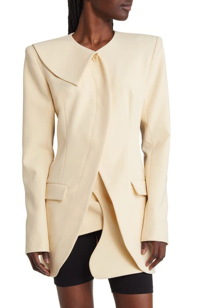 Shop Head Of State Lola Cutout Jacket In Cream