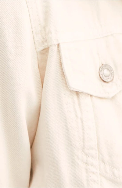 Free People Rumors Denim Jacket In Ivory