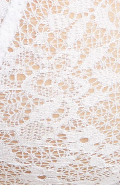 Shop Natori Heavenly Lace Underwire Plunge Bra In White
