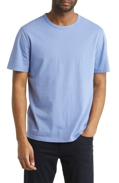 Shop Vince Solid T-shirt In Washed Periwinkle