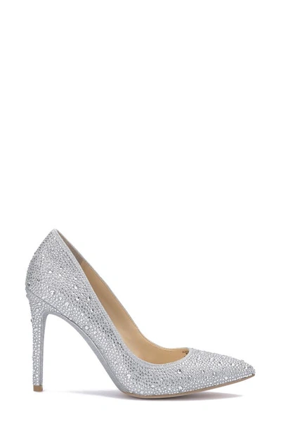 Shop Jessica Simpson Pembe Pointed Toe Pump In Silver