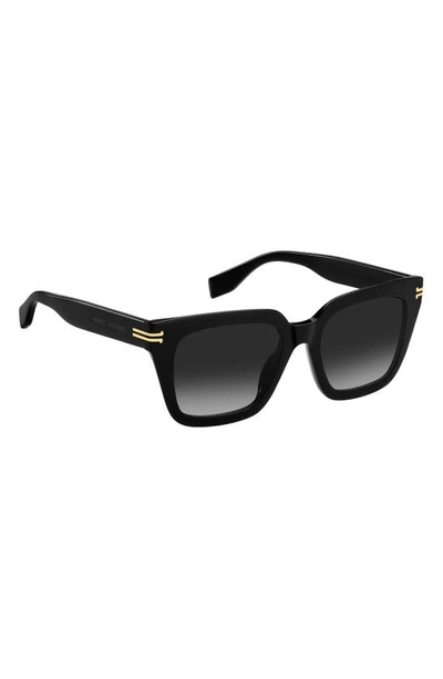 Shop Marc Jacobs 52mm Gradient Square Sunglasses In Black/ Grey Shaded