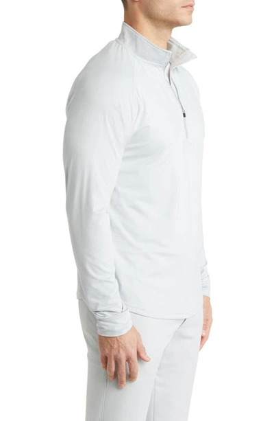 Swannies Hayes Half Zip Golf Pullover In Cloud Heather