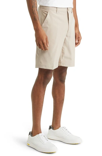 Swannies Sully Stretch Flat Front Shorts In Tan