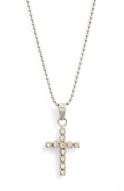 Shop Martine Ali Sterling Silver Cross Pendant Necklace
