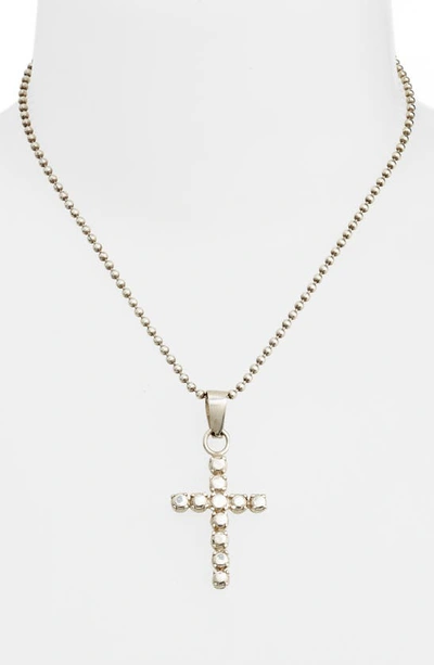 Shop Martine Ali Sterling Silver Cross Pendant Necklace