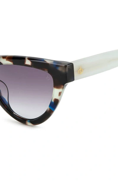 Shop Rag & Bone 52mm Cat Eye Sunglasses In Grey Havana/ Grey